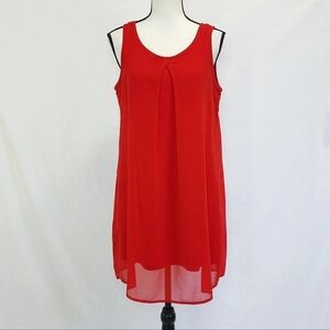 As U Wish Chiffon Scoop Neck Sleeveless Summer Dress